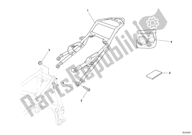 Todas las partes para Marco Trasero Monoposto de Ducati Superbike 749 S 2006
